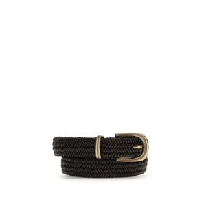 Brunello Cucinelli Women Braided Stretch Leather Belt